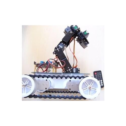 Free shipping make for Arduino Open Source Infrared Remote Control Robot Land Rover 5 Manipulator Kit A (Parts)