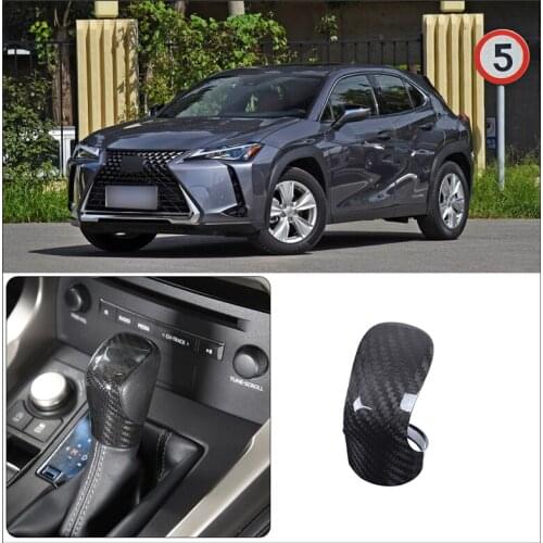 For Lexus ES NX RX LS RG 2012-2021 true carbon fiber center console shift head decoration cover automotive interior accessories