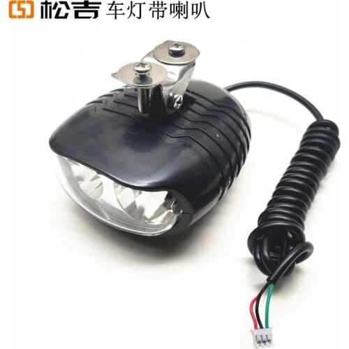 Electric Bicycle Head Night Light Lithium Tram 36v48v60v Lamp with Horn
