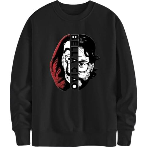 Fleece Hoodies La casa de papel Sweatshirts Men 2020 Fashion Casual Clothing Male Autumn Man Pullovers White Moletom Masculino