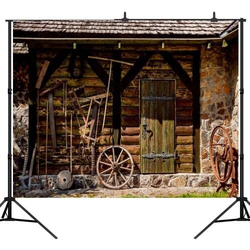 Lyavshi Old house Wooden Wall tools wheels Photography Backgrounds Digital Photographic Backdrops For Photo Studio