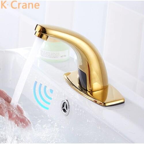 Infrared Sensor Faucets Bathroom Smart Motion Sense Tap Basin Sink Touchless Induction Grifo Modern Automatic Gold Taps Torneira