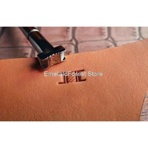 Leather carving printing tools DIY manual use Exquisite casting type woven pattern imprinting new tools