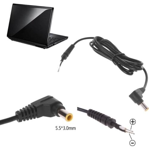 DC Power Adapter Cable L Shaped Pure Copper Plug With Pin for samsung Laptop Drop shipping