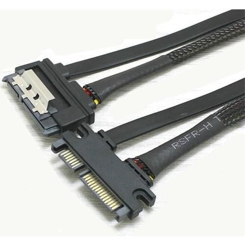 SATA3.0 extended SATA power data integrated extension line 7+15P male to female extension cable With buckle