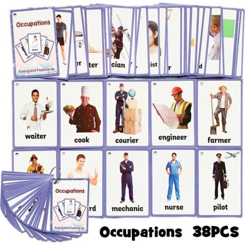 21 Style Baby Learn English Word Card Montessori Cognitive Kids Learn English Educational Toys English Word Picture Early Learn