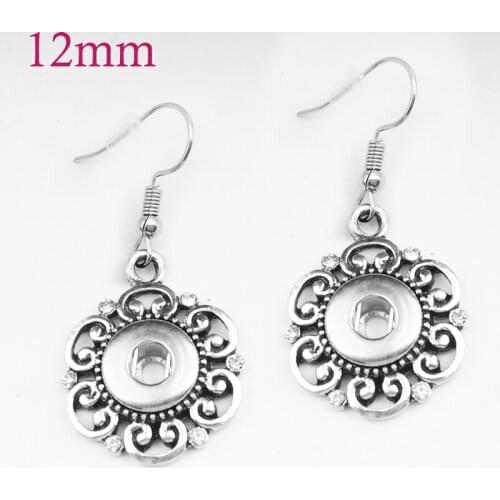 MF367 Crystal 12mm metal flower Snap button jewelry bracelet for Women girls