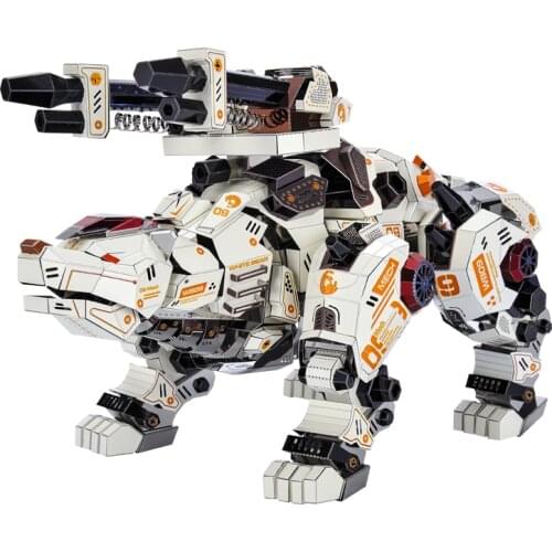 Microworld 3D Metal Puzzle Figure Toy Bear Treasure King model Educational Puzzle 3D Model kits Education Gift Toys For Children