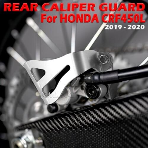 Motorcycle Accessories Rear Caliper Guard For HONDA CRF450L CRF 450 L CRF 450L 2019 - 2020 Rear Brake Caliper Guard Protector