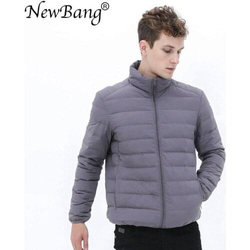 Matt Fabric Ultra Light Down Jacket Men Winter Mens Down Jacket Windbreaker Feather Jacket Man Lightweight Portable Warm Coat