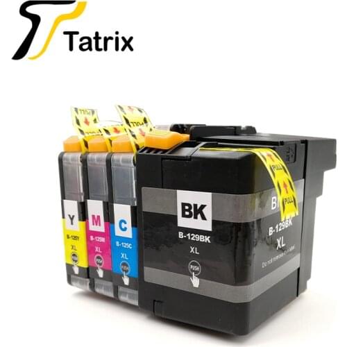 Tatrix Inks Set Compatible Ink Cartridge LC129 LC125 For Brother inkjet Printer MFC-J6520DW MFC-J6720DW Cartridge For EU