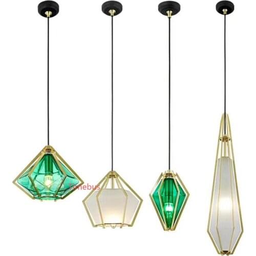 Nordic Bar Couture Single Pendant Light Creative Coffee Shop Modern Pendant Lamp Personality Simple Small Glass Hanging Lights