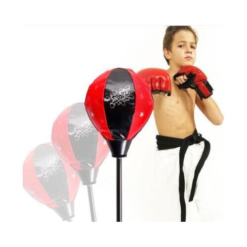 2016 New Childrens sports ball toys Vertical iron boxing ball rack for 5-6-7 years old