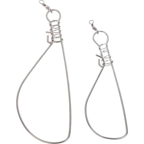 14/18CM Lock Fish Portable Stainless Steel Belt Live Fishing Tool Supplies