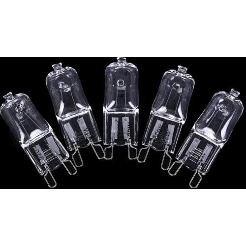 Dimmable G9 Halogen Bulb 20W/40W/60W 220V 2900K Warm White For Wall Lamp Clear Glass Each With An Inner Box 5pcs/lot