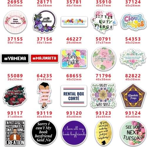 DIY Craft Supplies Sewing Accessories Cartoon Letter And Word Printed Planar Resins Mold 30 Pieces. PR-26955