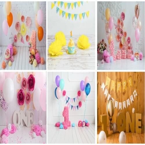 SHENGYONGBAO Birthday Photography Backdrops 1st Baby Newborn Portrait Photo Background Party Studio Photocalls 2021318ET-06