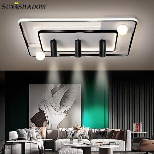 Acrylic Modern Led Ceiling Light Home 110v 220v Ceiling Lamp For Living Room Bedroom Dining Room Light Fixture Square&Rectangle