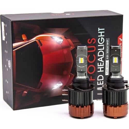 2pcs H15 LED Canbus Day Running Lights Car Headlight 12000Lm DRLs For Mazda/BMW/Mercedes GLK/A180/Audi Q7 A6 A3/Golf 6 7