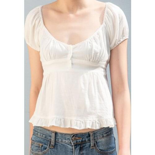 Slim Girls Sweet Tshirts 2021 Summer Fashion Ladies Stylish Soft Cotton Short Tee Shirt Vintage Women Cute Tops Chic