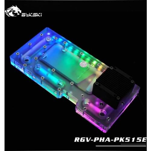 Bykski PC water cooling waterway plate channel integrated board for PHANTEKS 515E Case,RBW(5V) RGV-PHA-PK515E