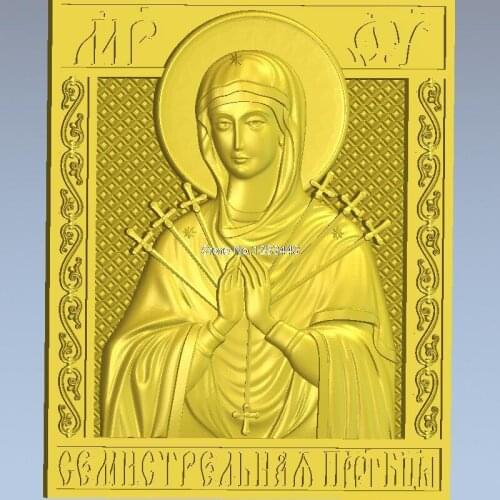 High quality New 3D model for cnc 3D carved figure sculpture machine in STL file SEMISTRELNAYA_V_RAMKE