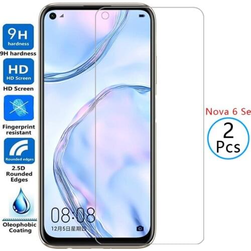 Protective tempered glass for huawei nova 6 se 6se screen protector on nova6se film huawey huwei hawei huawi huawe huawai hawawi