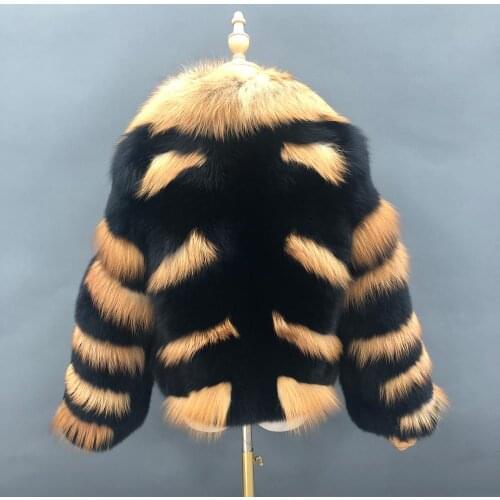 Factory Price Fashion Ladies Real Fox Fur Coat Warm Top Quality Animal Fur Jacket Winter Fancy Short Fur Women Coat