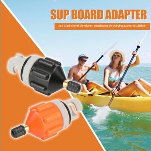 Inflatable Rowing Rubber Boat Air Valve Adapter Durable Paddle Canoe Kayak Air Valve Pump Compressor Converter For SUP Board New