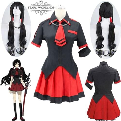 Anime Blood-C Kisaragi Saya Cosplay Costume Girl Women Dress Uniform For Halloween Carnival Party Custom Made