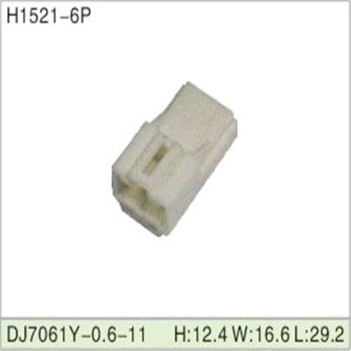 Free shipping 500pcs DJ7061Y-0.6-11 6Pin 0.6mm AMP Car Electrical Wire Connectors for VW,BMW,Audi,Toyota,NISSAN AND other