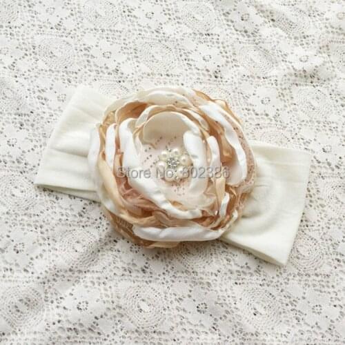 Free shipping Big Flower Wrap Head wrap headband