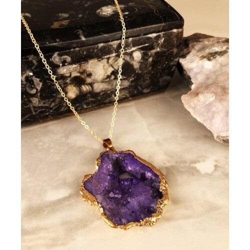Dr Stone Natural Stone Women 'S Quartz Stone Necklace AHL46 439745938