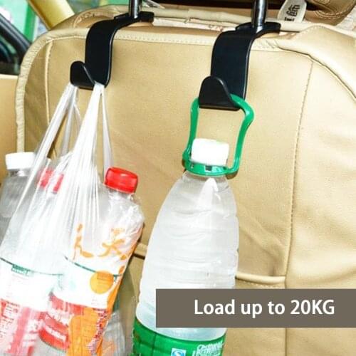 4Pcs Car Seat Headrest Hook Seat Organizer Hanger Load-bearing 20KG Universal Seat Hook Up For Car And SUV