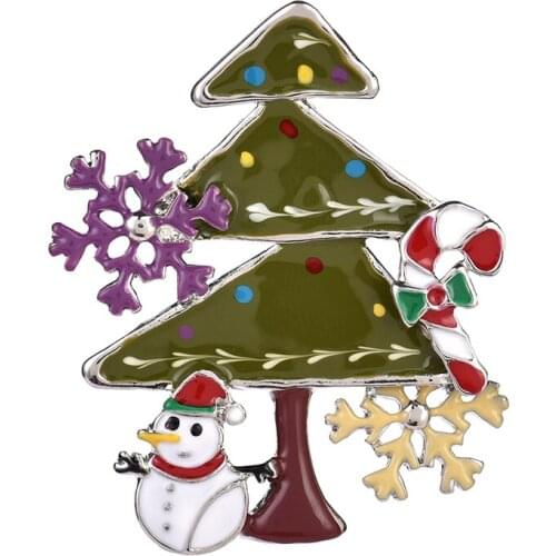 2019 Hot Sale Exquisite Christmas Tree Brooch Womens Men Bouquet Metal Brooches Scarf Pins Fashion Vintage Wedding Accessories