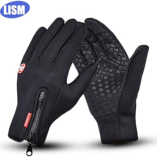 LISM Unisex Touchscreen Winter Thermal Warm Cycling Bicycle Bike Ski Outdoor Camping Hiking Motorcycle Sports Full Finger Gloves