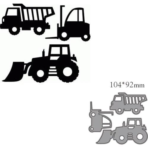 Metal cutting dies cut die mold Engineering vehicle decoration Scrapbook paper craft knife mould blade punch stencils dies