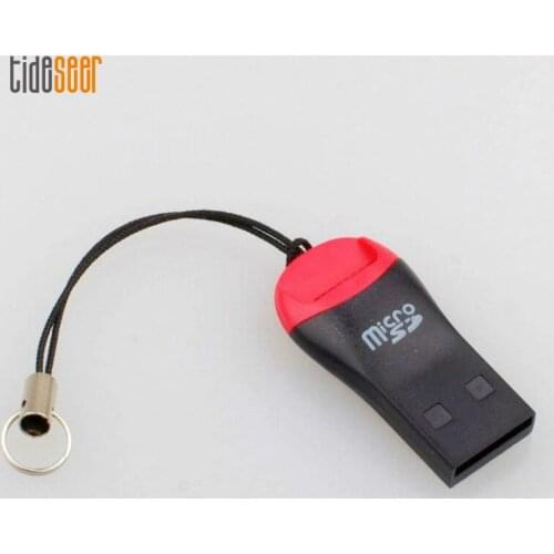 Mini USB 2.0 Micro SD T-Flash TF Memory Card Reader Adapter Easy to Carry Whistle Style 300pcs
