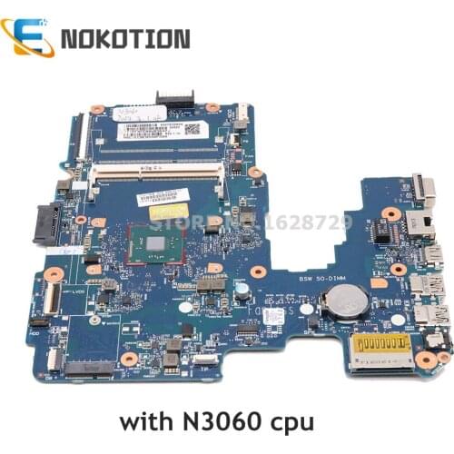 NOKOTION 858040-001 858040-501 Mainboard For HP 14-AM laptop motherboard 6050A2823301-MB-A01 SR2KN N3060 CPU DDR3 Full tested