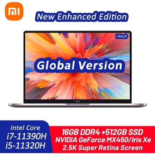 Xiaomi RedmiBook Laptop Pro 14 Enhanced Edition Intel Core i7-11390H/i5-11320H 16GB+512GB Notebooks 2.5K Retain Screen Computer