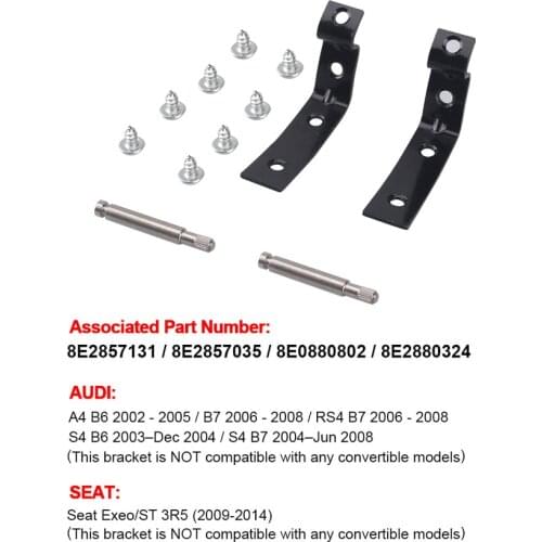 Glove Box Lid Hinge Snapped Repair Fix Kit Brackets For Audi A4 S4 RS4 B6 B7 8E For Seat Exeo/ST 3R5