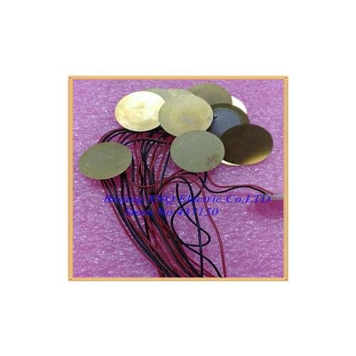 100PCS X 20mm Piezo Ceramic Element with cable 15mm Piezoelectric Piezo Ceramic