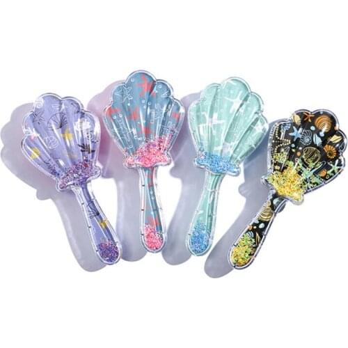 Hair Detangler Comb Beauty Shiny Shell Comb Hair Care Styling Tool Anti-static Hair Brush Woman Barber Accessories