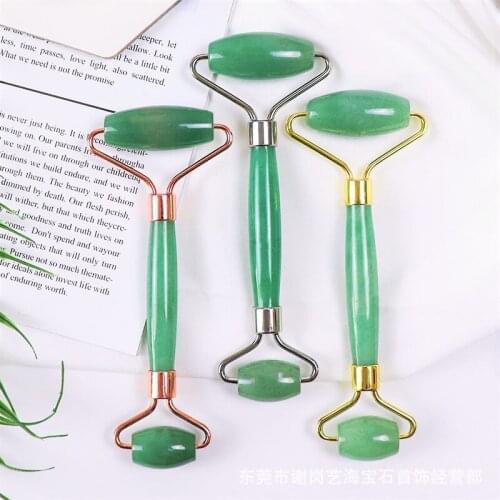 Natural Quartz Roller Facial Jade Roller Stone Gua sha Scraper Face Lifting Massage Skin Eye Body Massager Beauty Care Tool