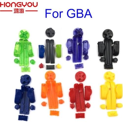 Replacement Buttons Keypads L R A B Button For Gameboy Advance key Frame For GBA D Pads Power ON OFF Buttons