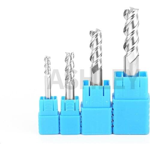 Carbide surface milling cutter D16-D20 with flat end and four edge tungsten steel for 55 degree high gloss aluminum