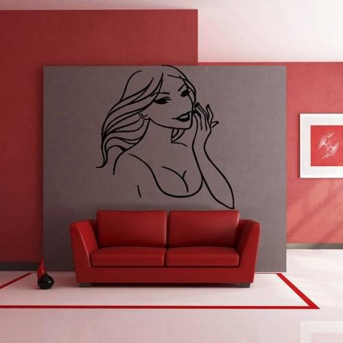 Beauty Girl Home Decorations Pvc Decal For Kids Room Living Room Home Decor Wall Decal Home Decor