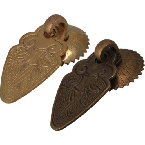 Vintage Antique Golden Brass Drawer Dresser Cabinet Knobs Mini Drop Pulls Handle