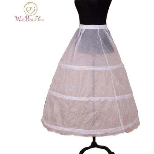3 Ring Hoop UnderSkirt Ball Gowsn Petticoat Puffy Prom Wedding Petticoat Cheap Walk Beside You