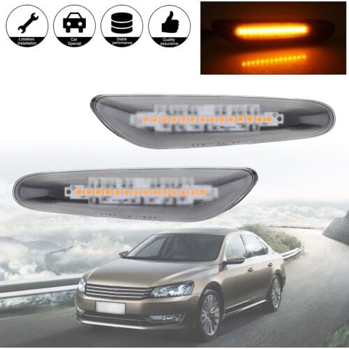 2pcs Dynamic Flowing LED Turn Signal Side Marker Light Blinker Sequential Lamp for BMW E60 E61 E90 E91 E81 E82 E88 E46 X3 X1